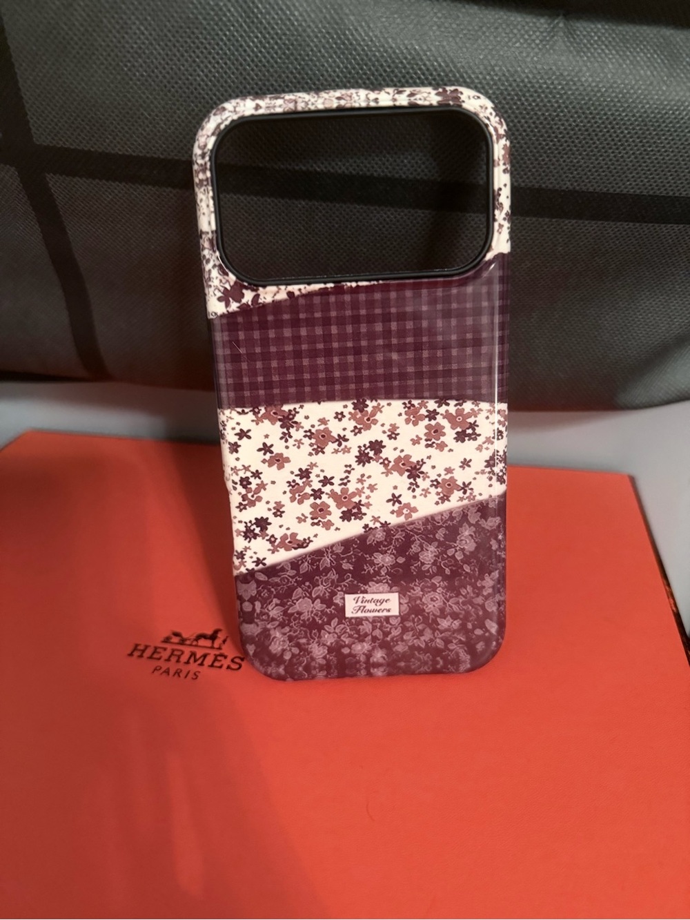 Source Unknown Purple Patchwork Floral Phone Case